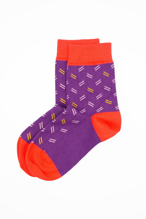 Parallel Women's Socks - Purple