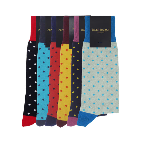 Herrensocken-Paket - Pin Polka