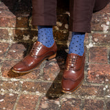 Pin Polka Herrensocken - Denim