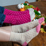 Pin Polka Herrensocken - Rosa