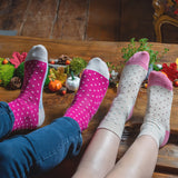 Pin Polka Herrensocken - Rosa