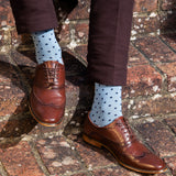 Pin Polka Herrensocken - Denim