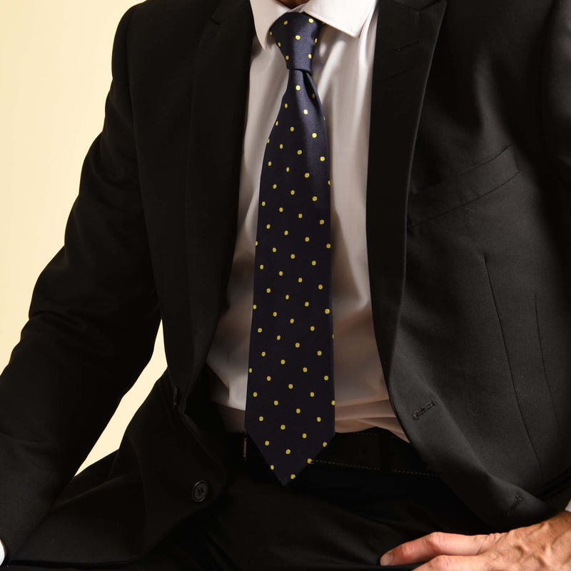Pin Polka Men's Ties - Midnight
