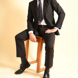 Pin Polka Men's Ties - Midnight