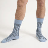 Puzzle Men's Socks - Blue