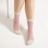 Puzzle Women's Socks - Beige
