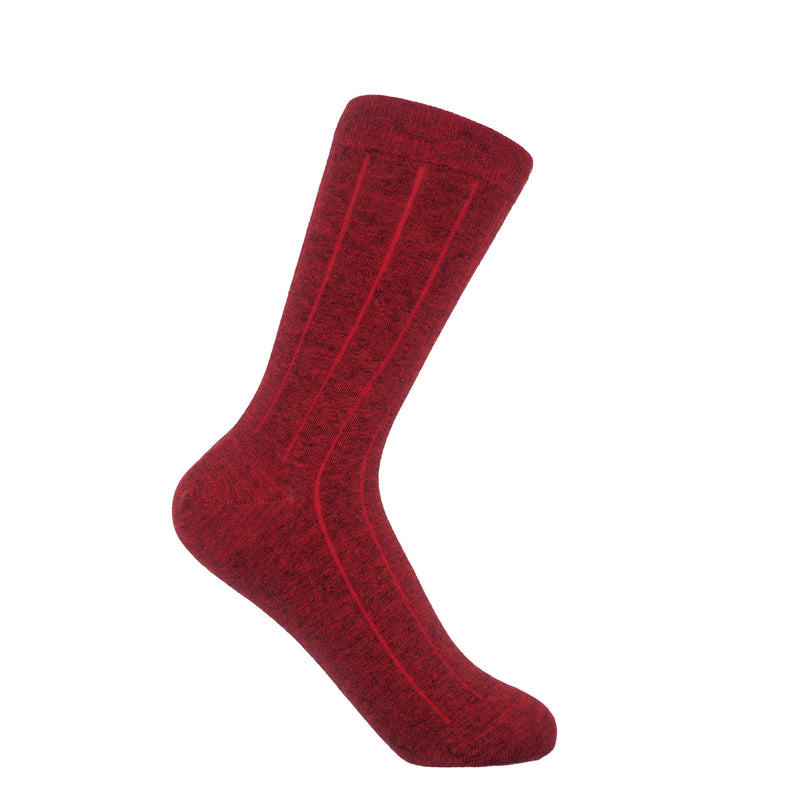 Indulgent Cashmere Women's Socks - Red