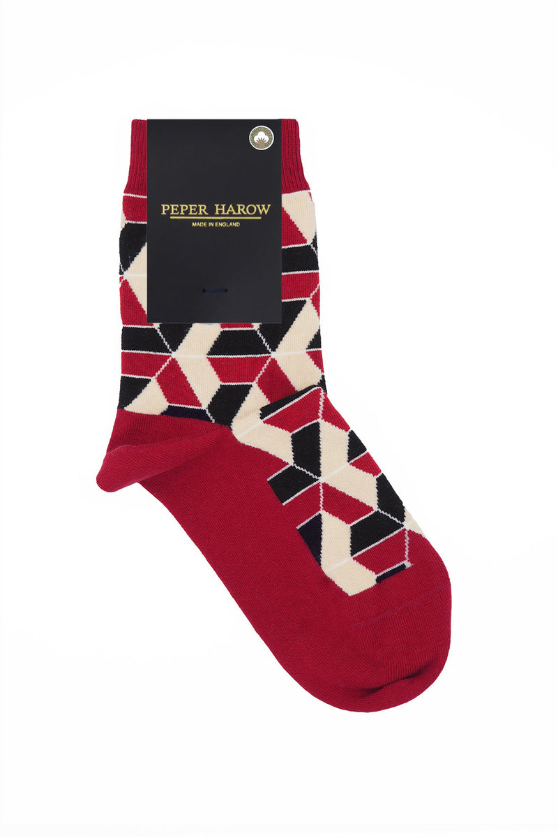 Vertex Women's Socks - Red