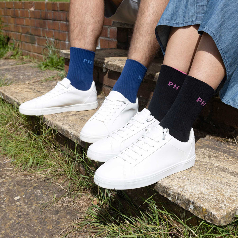 Wendbare Herren-Sportsocken - Blau