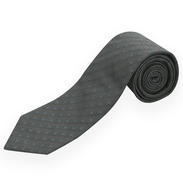 Grey Crosslet Tie & Socks Men's Gift Box