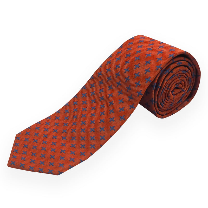 Crosslet Men's Ties - Orange