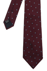 Pin Polka Men's Ties - Burgundy