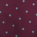 Pin Polka Men's Ties - Burgundy