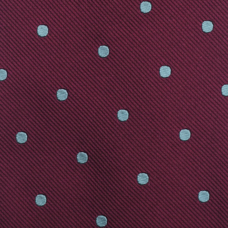 Pin Polka Men's Ties - Burgundy