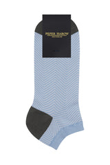 Lux Taylor Men's Trainer Socks - Sky