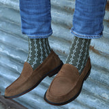 Crosslet Herrensocken - Armeegrün