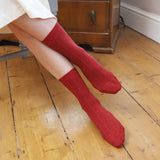 Indulgent Cashmere Damensocken - Rot