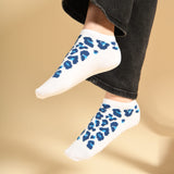 Leopard Women's Trainer Socks - White