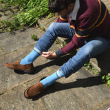 Mix Tape Men's Socks - Blue