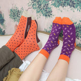 Parallel Women's Socks - Purple