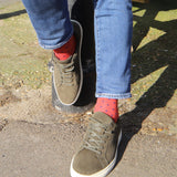 Pin Polka Men's Socks - Apple