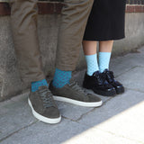 Pin Polka Herrensocken - Blaugrün