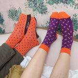 Pin Polka Herrensocken - Orange