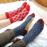 Pin Polka Herrensocken - Denim