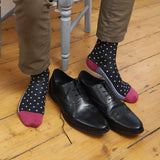 Pin Polka Herrensocken - Mitternacht