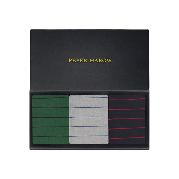 Father’s Day Trainer Men's Socks Gift Box – Pin Stripe