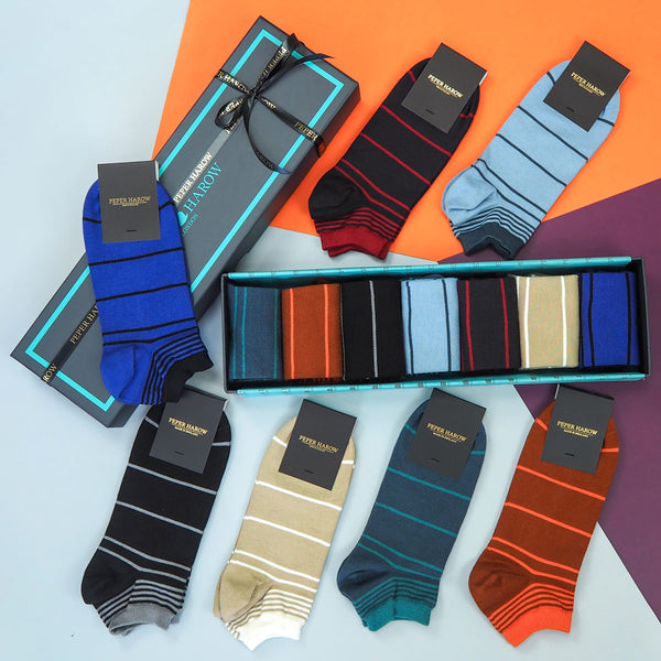Father’s Day Trainer Men's Socks Gift Box – Retro Stripe