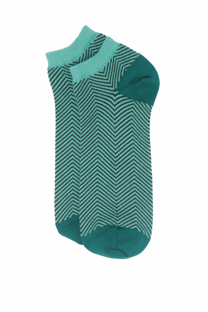 Lux Taylor Men's Trainer Socks - Turquoise