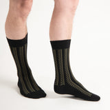 Vector Stripe Men's Socks - Black