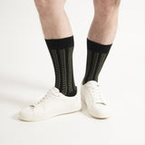 Vector Stripe Men's Socks - Black