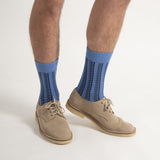 Vector Stripe Men's Socks - Blue