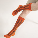 Vector Stripe Men's Socks - Orange
