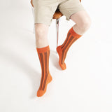 Vector Stripe Men's Socks - Orange