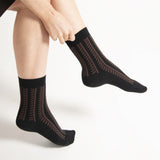 Vector Stripe Women's Socks - Black