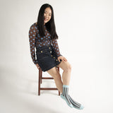 Vector Stripe Women's Socks - Blue