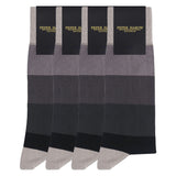Groomsmen’s Socks Bundle - Block Stripe Ash