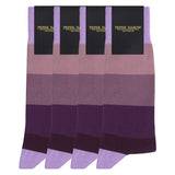 Groomsmen’s Socks Bundle - Block Stripe Twilight