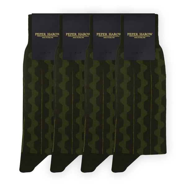 Groomsmen's Socks Bundle - Groove Olive Peper Harow Groomsmen's Socks Bundle - Groove Olive Peper Harow