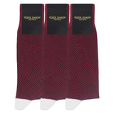 Groomsmen’s Socks Bundle - Lux Taylor Burgundy