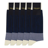 Groomsmen’s Socks Bundle - Oxford Stripe Black