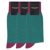 Groomsmen’s Socks Bundle - Pin Polka Teal