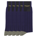 Groomsmen’s Socks Bundle - Pin Stripe Purple