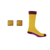 Jubiläums-Manschettenknopf-Geschenkset für Herren - Olivgrün