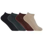 4 Pack Essential Women's Trainer Socks - Stone