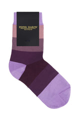 Blockstreifen Damensocken - Twilight