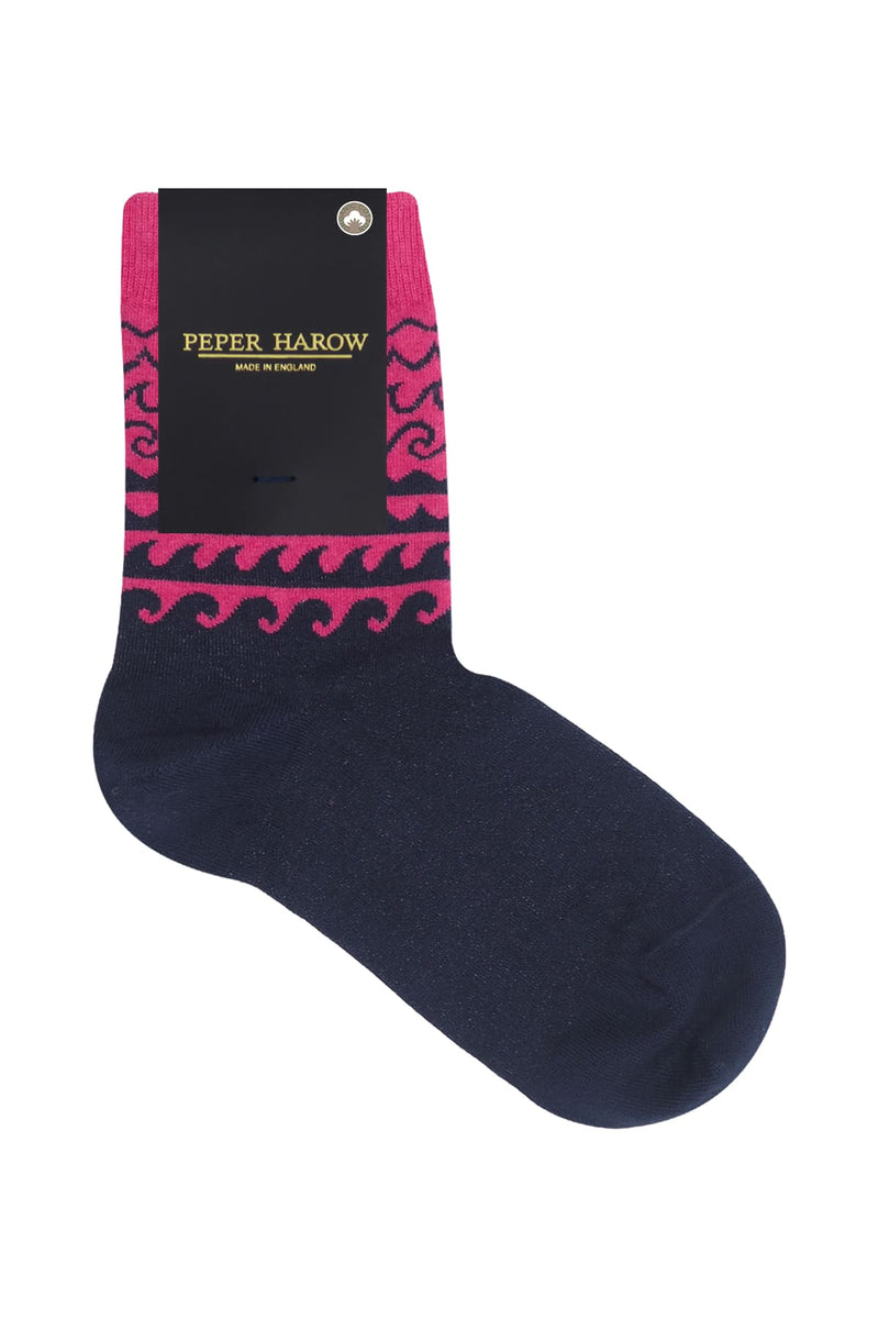 Wave Women's Socks - Pink